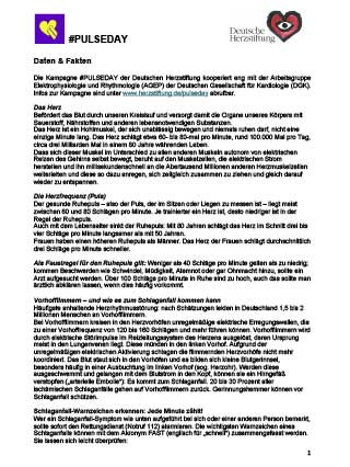 Erste Seite vom Faktenblatt