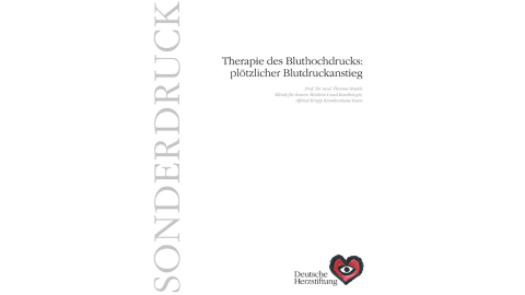 Titelbild Sonderdruck Blutdruckanstieg