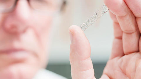 Nahaufnahme von einem Stent