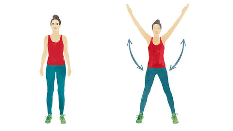 Darstellung eines Hampelmanns