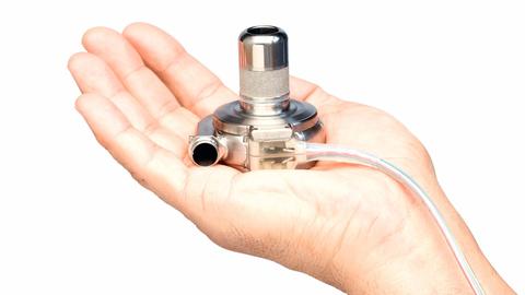 Das HeartWare LVAD mit hydrodynamischer Lagerung.