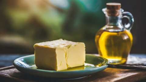 Bild von Butter und Olivenoel