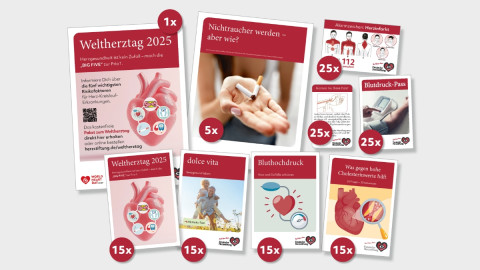 Inhalt des Aktionspaket zum Weltherztag