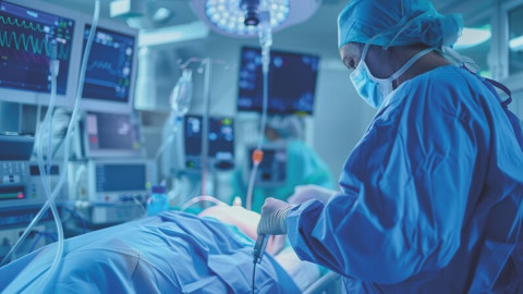 Operativer Eingriff im Krankenhaus: Mit einer Katheterablation werden Herzrhythmusstörungen behandelt